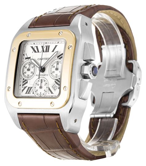 cartier santos 100 automatic replica|cartier santos 100 price uk.